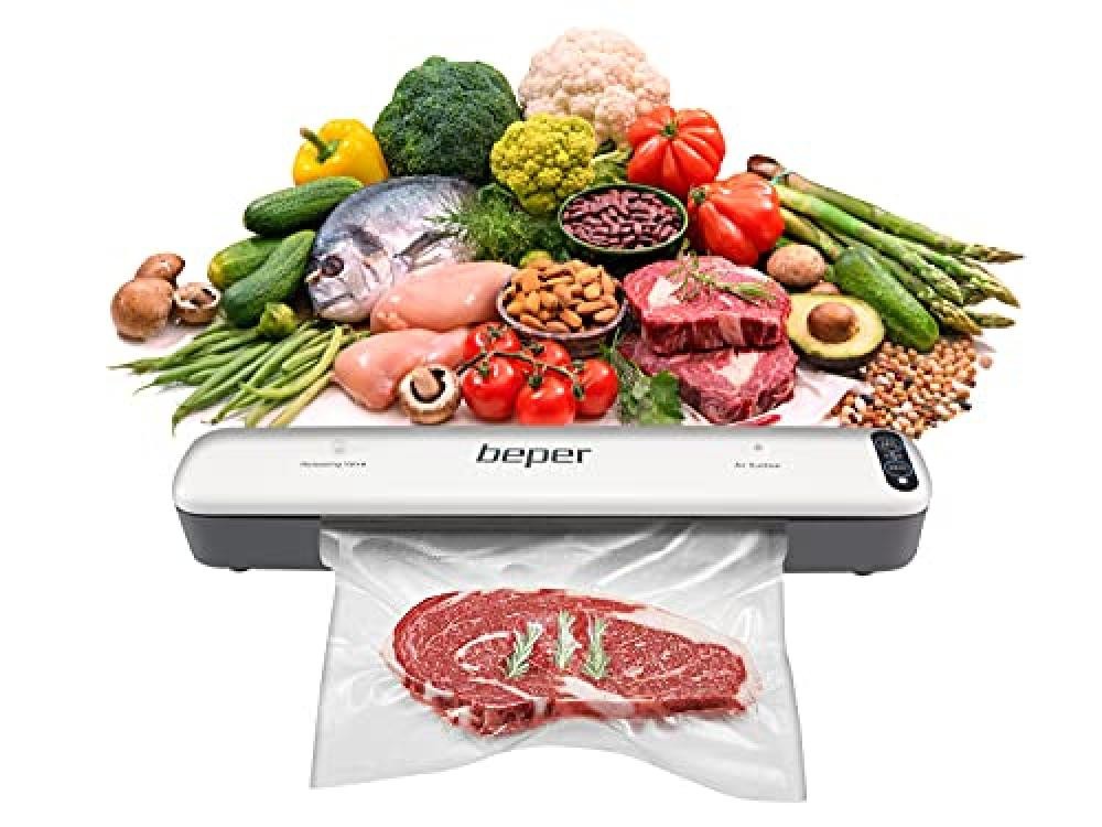 BEPER P102CON001 Macchina sottovuoto,Sigillatore Sottovuoto con 5 Sacchetti Sott