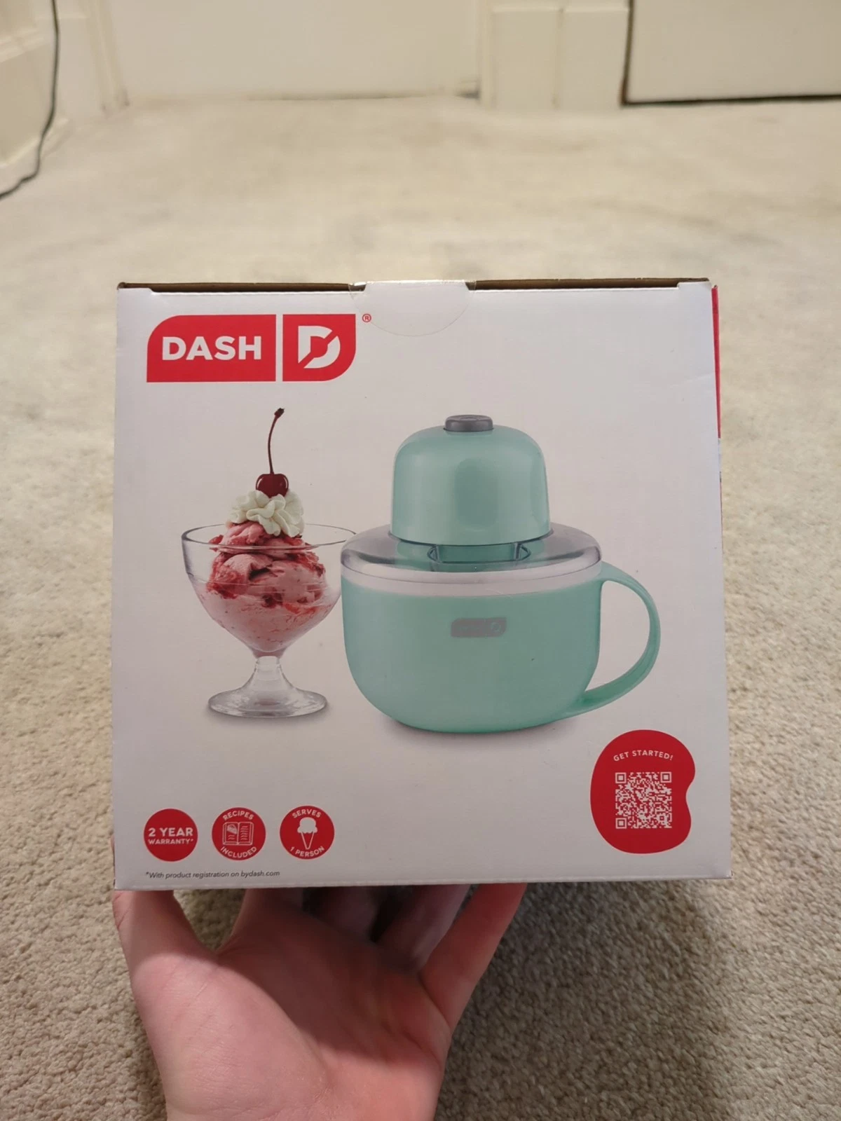 Dash My Mug Electric Ice Cream Maker 1 Pint Capacity - Ready in 20 Minutes
Opens in a new window or 