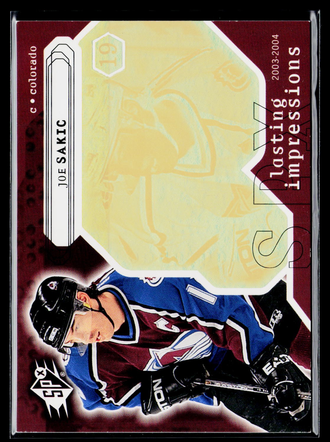 2003-04 SPx #126 Joe Sakic Spectrum #/50