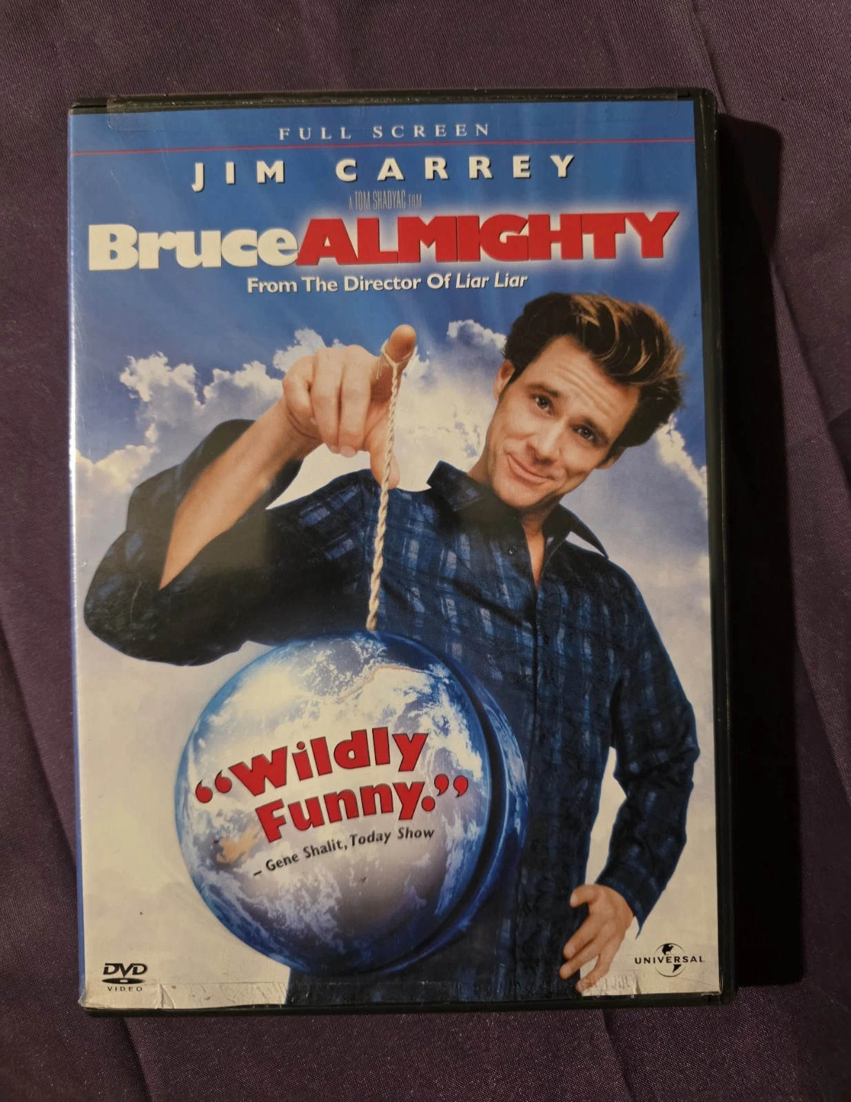 Bruce Almighty (DVD, 2003, Widescreen) Starring Jim Carrey. Wildly Funny Movie!
