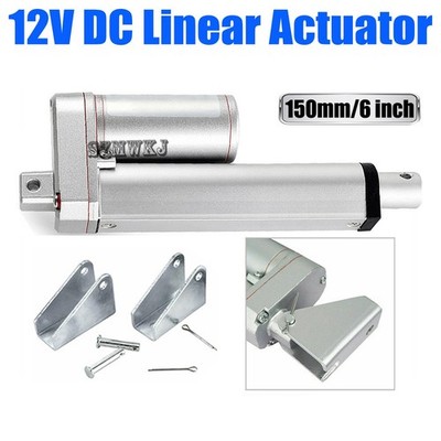 Heavy Duty 6'' Inch Linear Actuator Stroke 330 Lb Pound Max Lift 12Volt DC Motor
