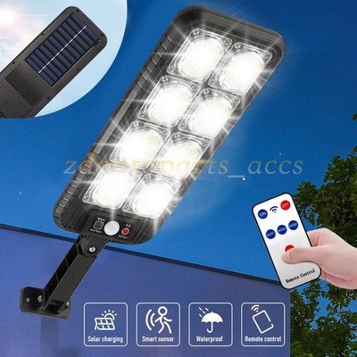 Commercial 1000000LM LED Outdoor Dusk to Dawn Solar Street Light Road Area Lamp 