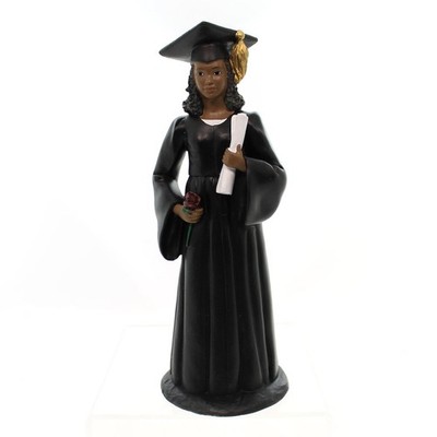 Ebony Treasures Female Graduate Figurine - Celebrate Academic Achievement