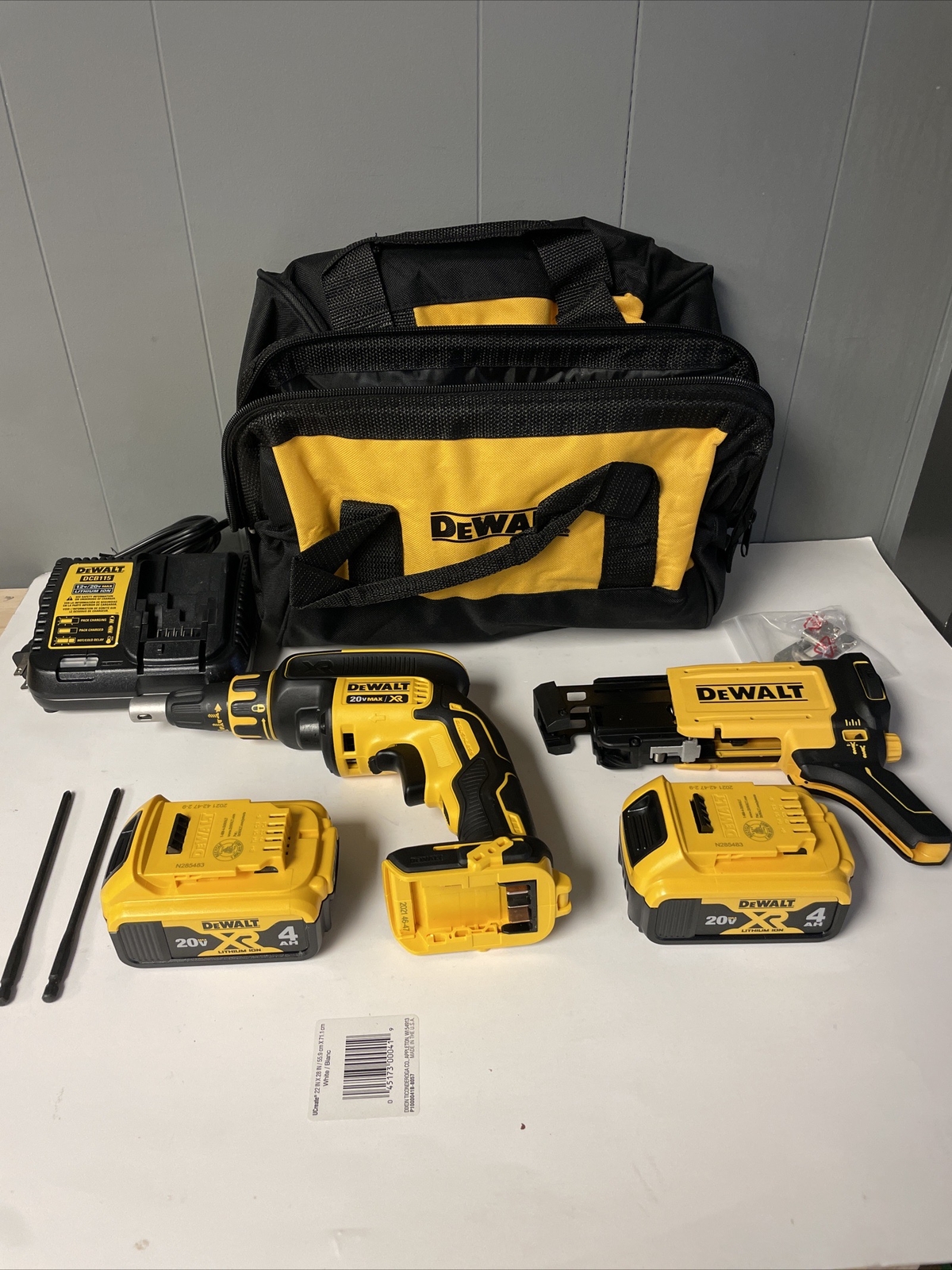 DeWALT DCF620CM2 20VMAX Drywall ScrewGun Kit w/ Drywall Screwgun