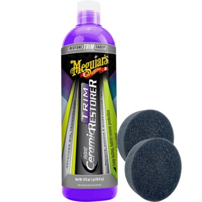 Meguiar`s Hybrid Ceramic Trim Restorer 473ml + 2 x Applicatorpads