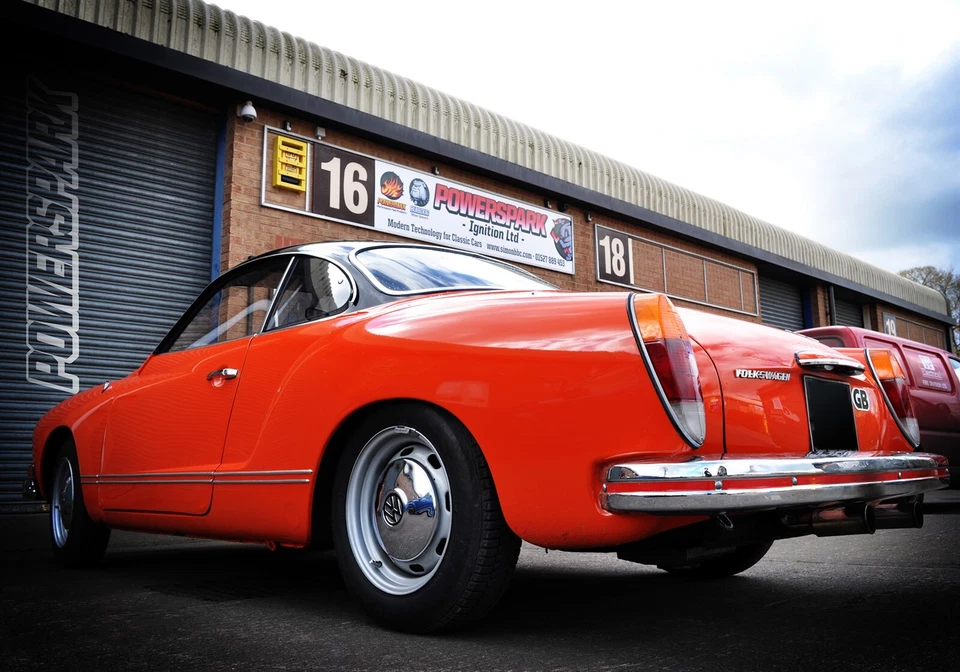 Triumph Spitfire Delco Electronic Distributor Dry Sports Coil and Red HT Leads - image 2 of 4