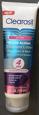 2 Tubes Clearasil Ultra rapid action Face Chest Back Scrub 4oz Discontinued Rare