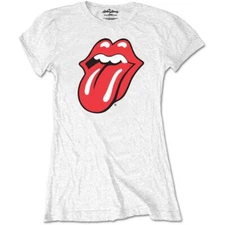 The Rolling Stones Classic Tongue Short Sleeve Tee White New