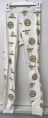 Hanna Andersson Size 8 130 cm Star Wars Off White Grogu Mandalorian Pajama Set - Picture 4 of 5