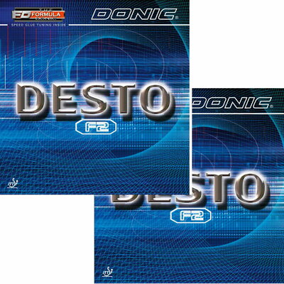 Donic Desto F2 DOPPELPACK / Tischtennisbelag / NEU / zum Sonderpreis