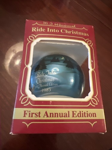 M.J. HUMMEL ~ 1983 RIDE INTO CHRISTMAS ORNAMENT ~ 1st ANNUAL EDITION