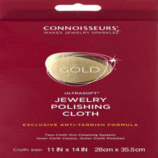 Gold Jewelry Polishing Cloth Cleans and Polished Gold to a High Sh