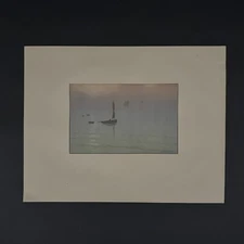 Lithograph by Henri Rivière Le Beau Pays de Bretagne - Mist at Sea A5583