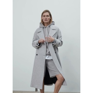 zara long grey coat