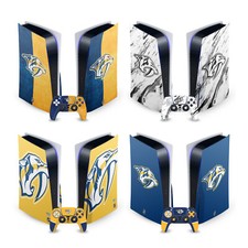 OFFICIAL NHL NASHVILLE PREDATORS VINYL SKIN FOR SONY PS5 DISC EDITION BUNDLE