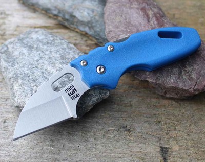 Cold Steel Mini Tuff Lite BLUE Messer Folder 4034SS Stahl Griv-Ex Tri-Ad Lock