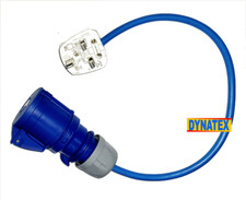 Generator Fly Lead 32 Amp Socket To 13A Plug Caravan Hook Up Power Cable