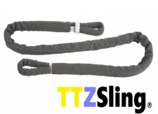 3/8" X 8' SUPER SLING RECOVERY ROPE TO PULL TRUCKS AND CARS OUT OF DITCH 