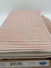 44/45” Woven Stripe Ticking Red - 1 Yard Cut