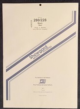 Showgard Stamp Black Mounts size 280/228 FREE U.S.A. SHIPPING 5 strips