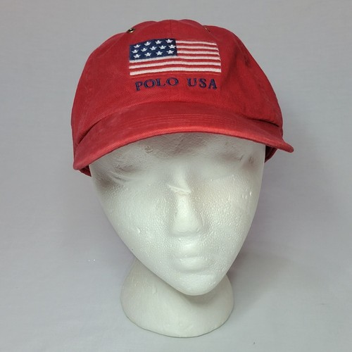 Polo Ralph Lauren Men’s RL USA Flag Baseball Cap Hat … Gem