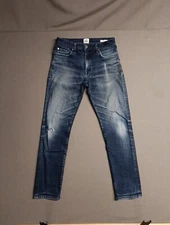 Flint And Tinder Jeans Mens 30x30 Straight Fit Dark Wash Distressed USA MADE