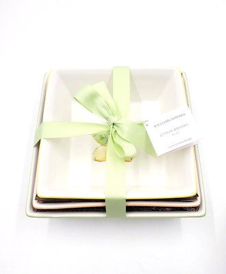 Williams Sonoma Meyer Lemon Baking Dish Set Casserole Dish Set of 3 NEW