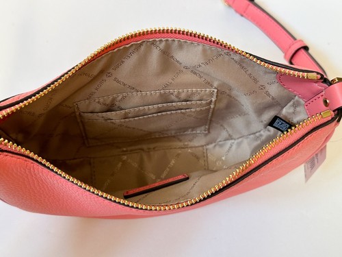 MICHAEL KORS DOVER SMALL MINI HALF MOON CROSSBODY LEATHER BAG - Picture 29 of 62