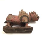 ANTIQUE ANCIENT ASIAN WOODEN FIGURE — photo 4