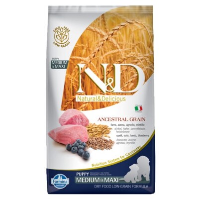 8010276033727 FARMINA N&D Ancestral Grain Puppy Medium&Maxi Lamm Hundetr