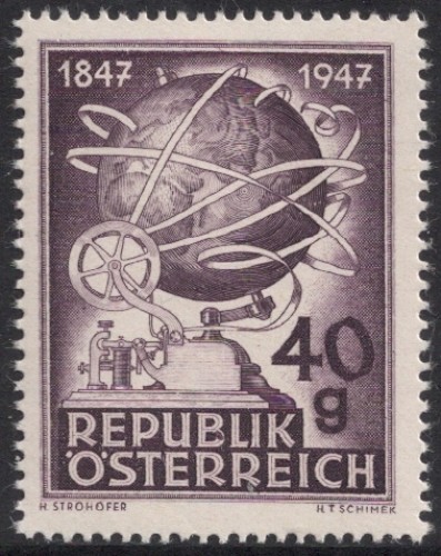 1947 AUSTRIA ÖSTERREICH MICHEL Nr. 837 UNIFICATO 693 POSTFRISCH MNH ** - Picture 1 of 1
