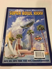 2001 Official Super Bowl Program XXXV Baltimore Ravens vs New York GIants