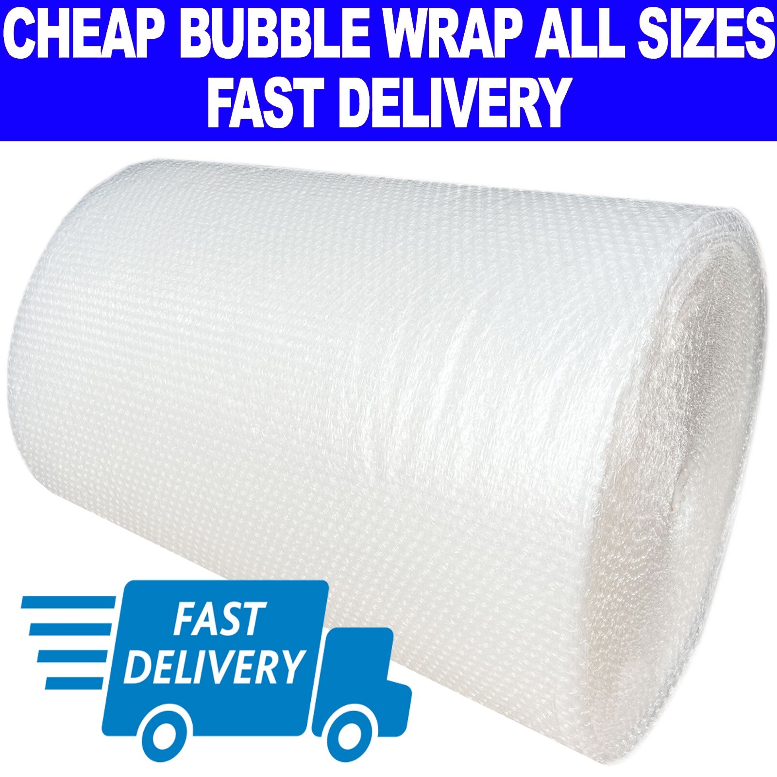 SMALL & LARGE BUBBLE WRAP 300mm 500mm 750mm 1000mm 1200mm ROLLS x 10m