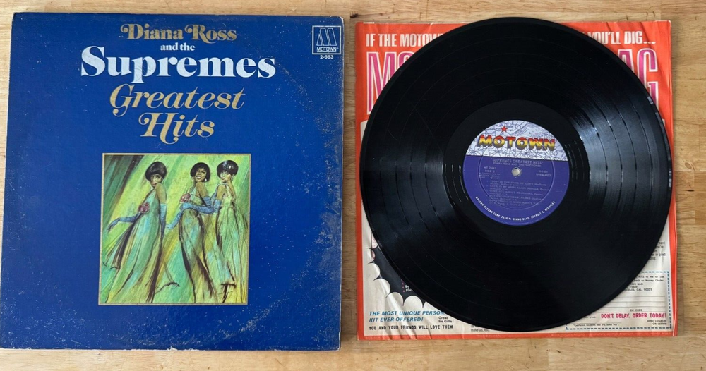 DOUBLE 33 LP SUPREMES DIANA ROSS GREATEST HITS MOTOWN 663 MONO VINYL