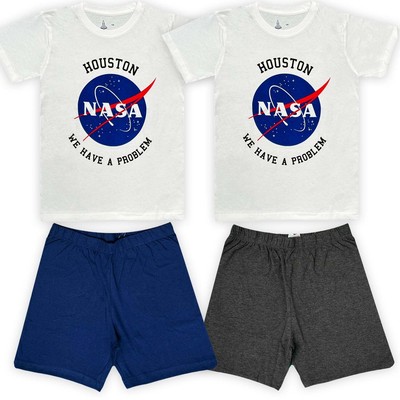NASA Baumwolle Pyjama Set für Kinder Schlafanzug Schlafanzug Nachtwäsche Jammies