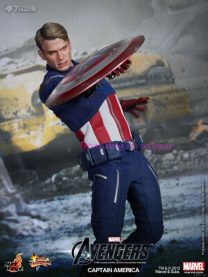 Perfect Hot Toys Mms174 1/6 The Avengers: Captain America Action