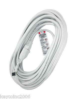 50 foot white grounded LANDSCAPE EXTENSION CORD Great for Bug Zappers