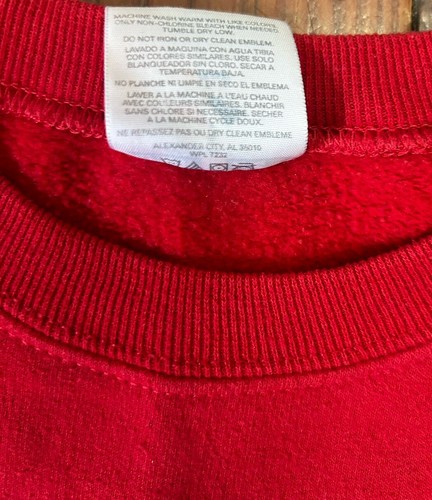 Vintage Christmas Sweatshirt Jerzees Large An America Trad Pullover Crewneck - Picture 6 of 8
