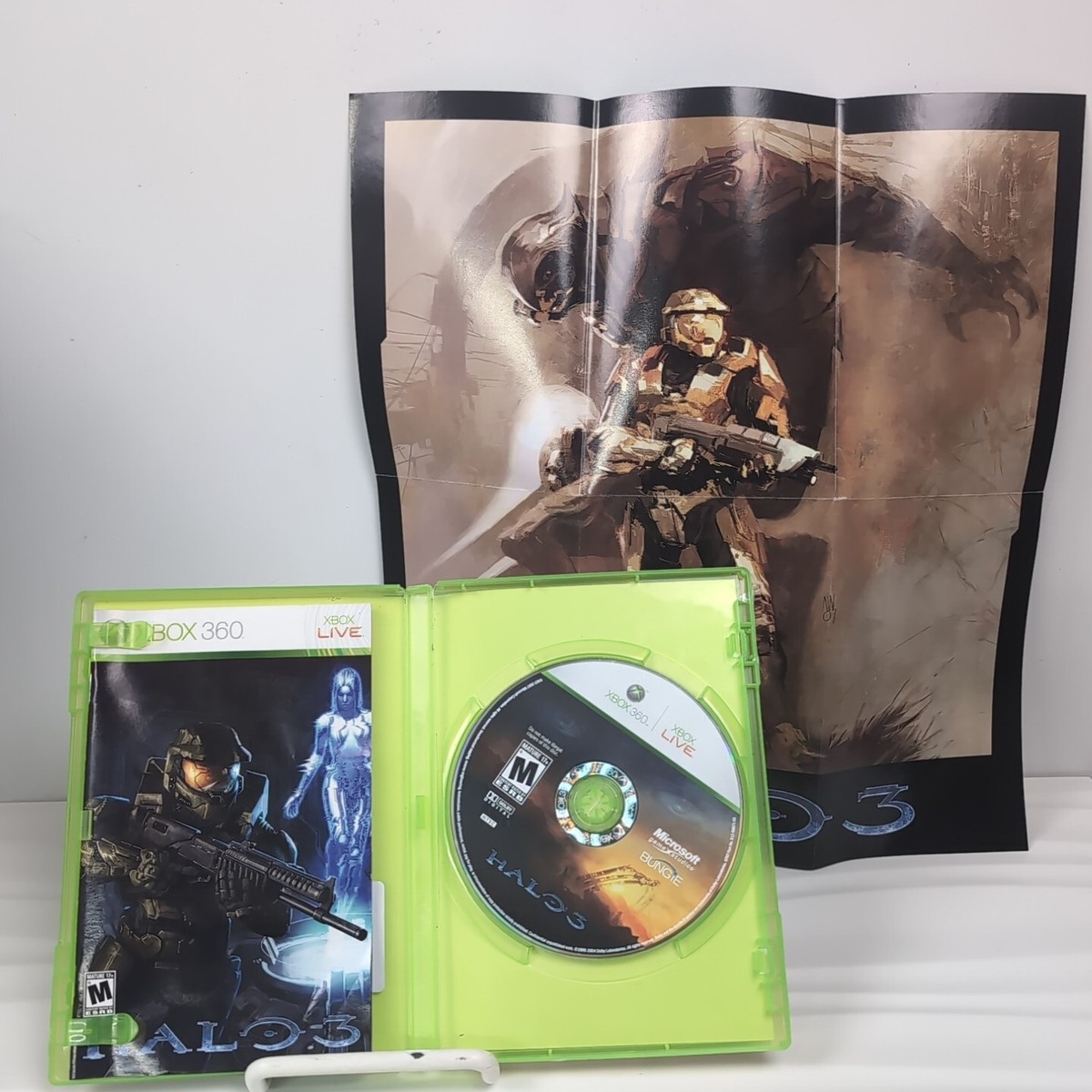 Halo 3 Microsoft Xbox 360 CIB With Manual And Poster