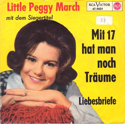 7'' Peggy March   Mit 17 hat man noch Träume / Gelbes Alternativ-Cover // Germany