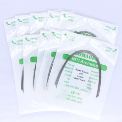 100 Fils D'arc Niti Orthodontie - Forme Ovale Ronde, Super élastiques