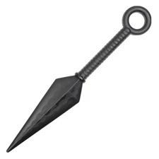 Ninja Kunai Black Polypropylene Throwing Knife 11.8"