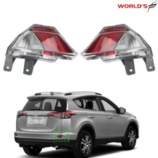 For Toyota RAV4 2016-2018 Left+Right Side Rear Bumper Reflector Light Stop Lamp