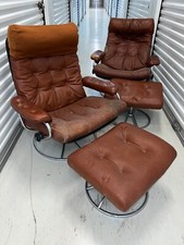 Ekorns Stressless Leather Reclining Chairs and Ottomans