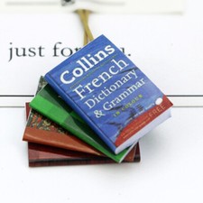 4pcs 1:12 Scale Dollhouse Miniatures Notebook Book Can Be Opened Accessorie Set