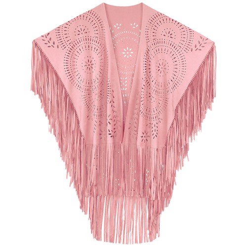 Damen Cape Badeanzug Schal Western Umhang asymmetrisch Clubwear lose Überzieher - Bild 84 von 149