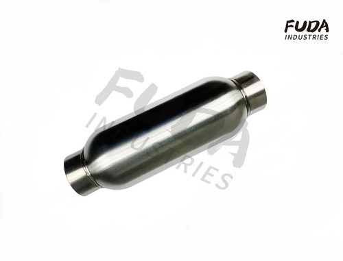 2 In Muffler Pipe Exhaust Muffler Resonator 2.25" In/Out 23" L - Foto 5