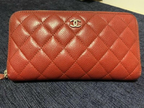 Chanel Larga Billetera Cuero Coco marca CAVIAR PIEL matrasse m39208248463  ROJO Japón | eBay