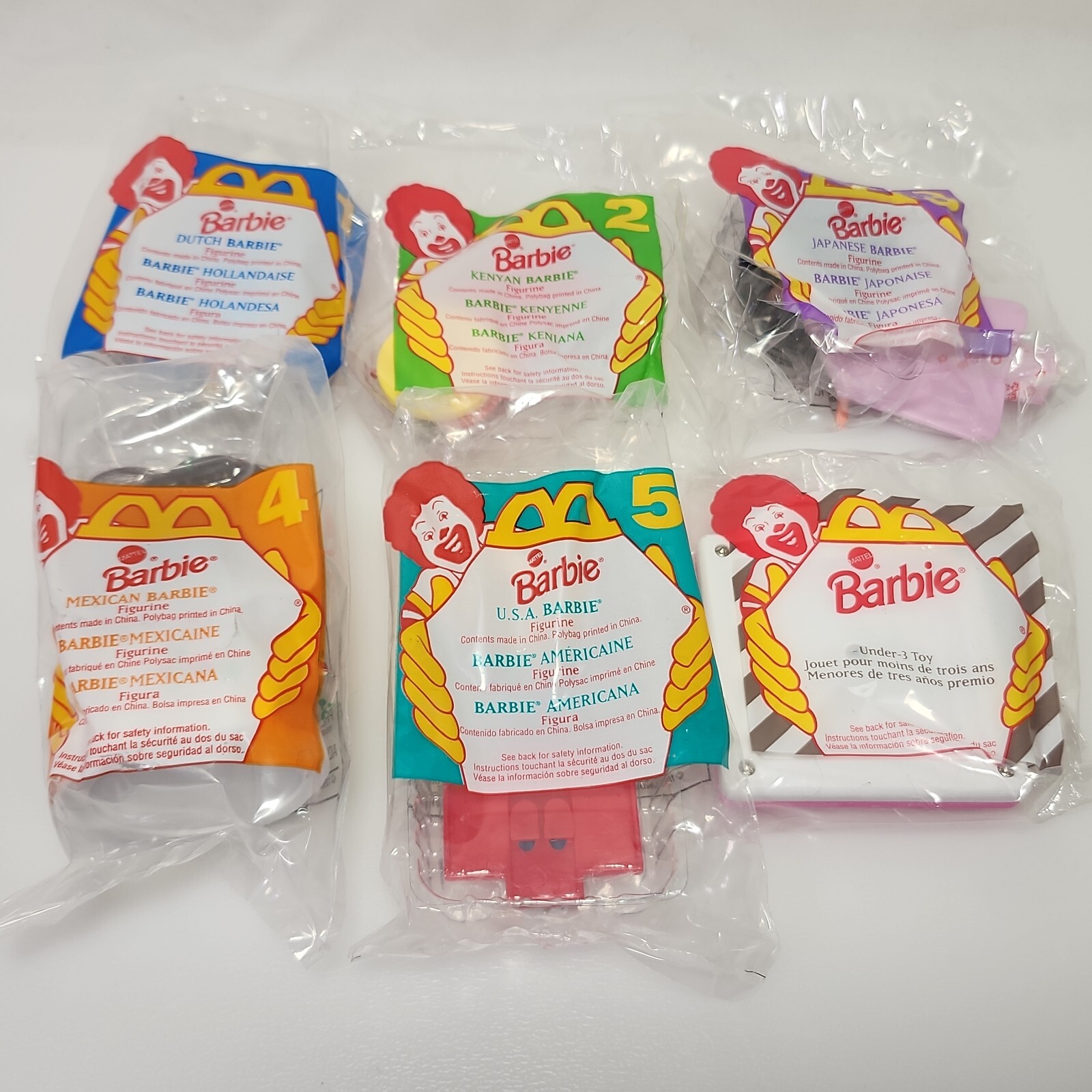 Complete Set Of 5 + Under 3 Toy