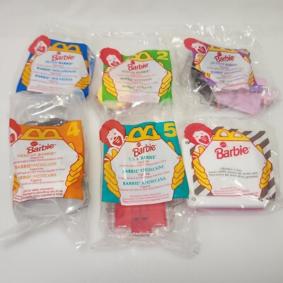 New 1996 BARBIE McDonald's Happy Meal Toys COMPLETE SET